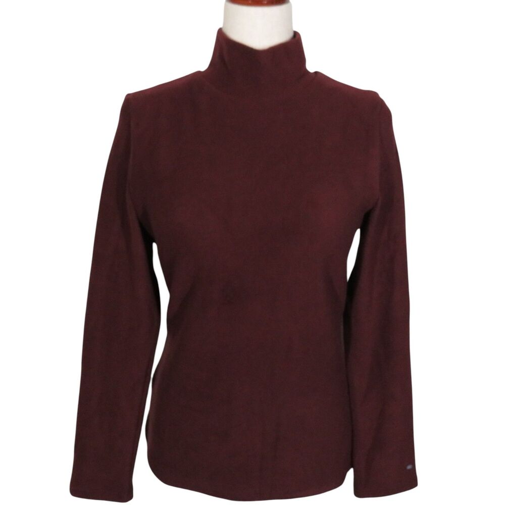 OGL EcoMousse MaxWarm Soft Cozy Turtleneck Long Sleeve Brami Top Size Small